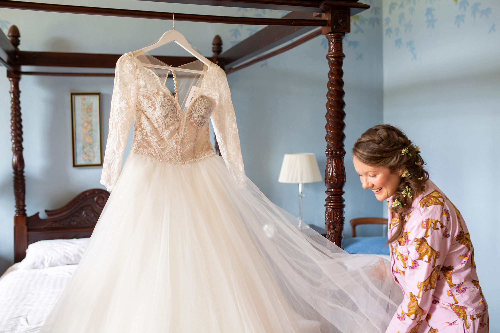 A gloriously colourful and fun wedding at Crowcombe Court with stunning florals, images by Somerset photographer Martin Dabek