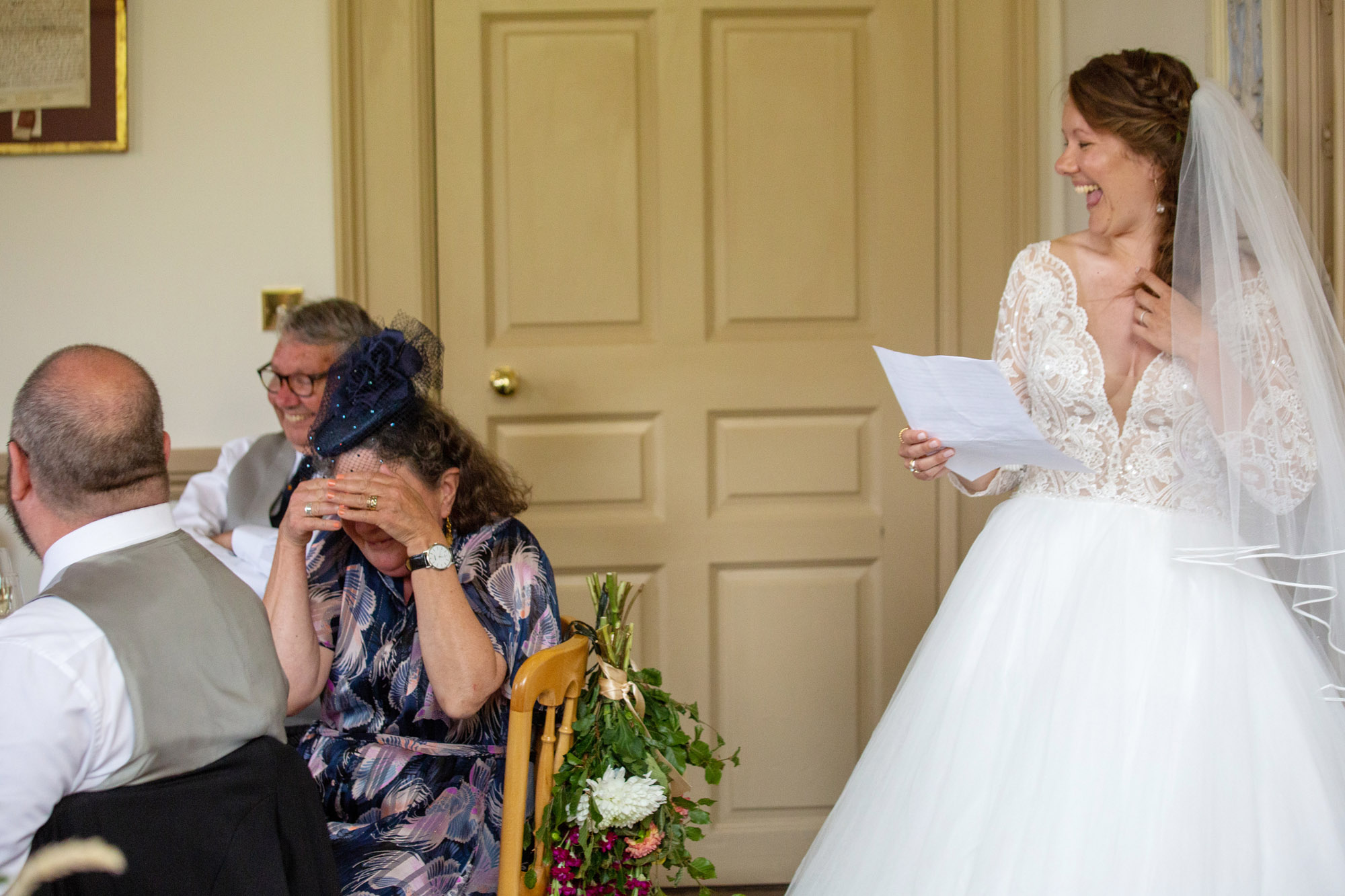 A gloriously colourful and fun wedding at Crowcombe Court with stunning florals, images by Somerset photographer Martin Dabek